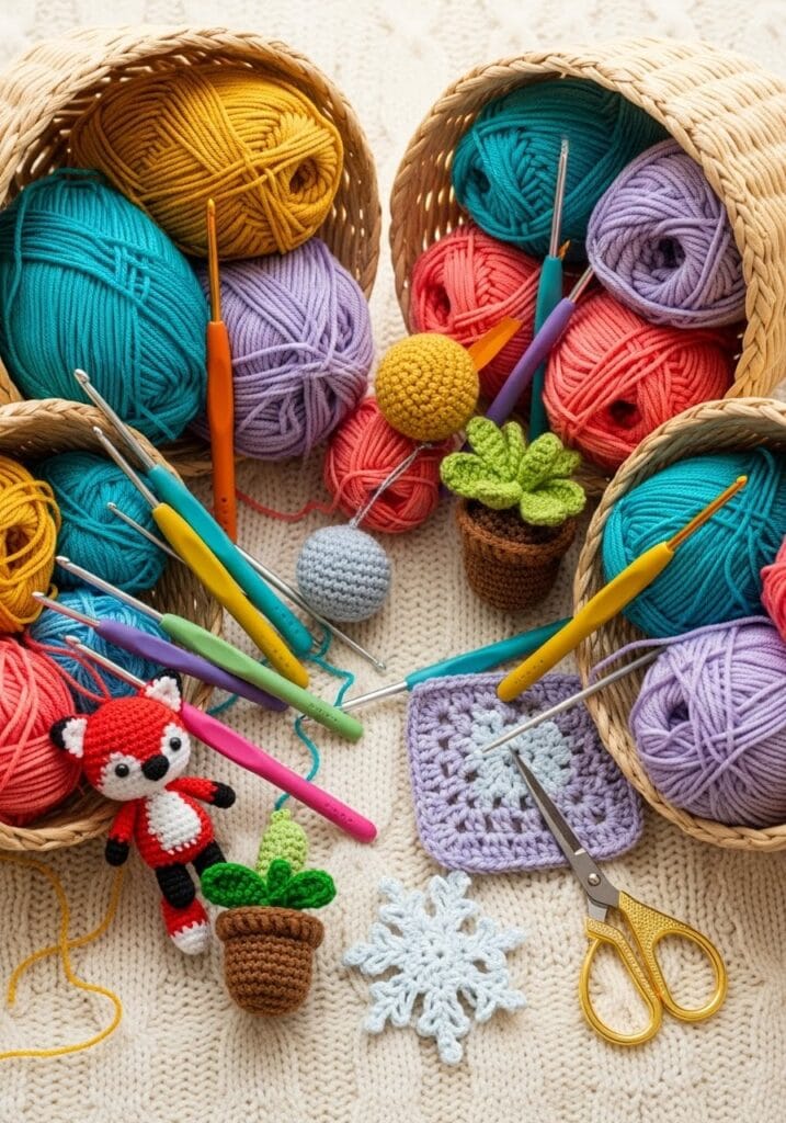 Active-Workspace-Scatter-717x1024 5 Amazing Crochet Christmas Ornaments (Free Patterns!)