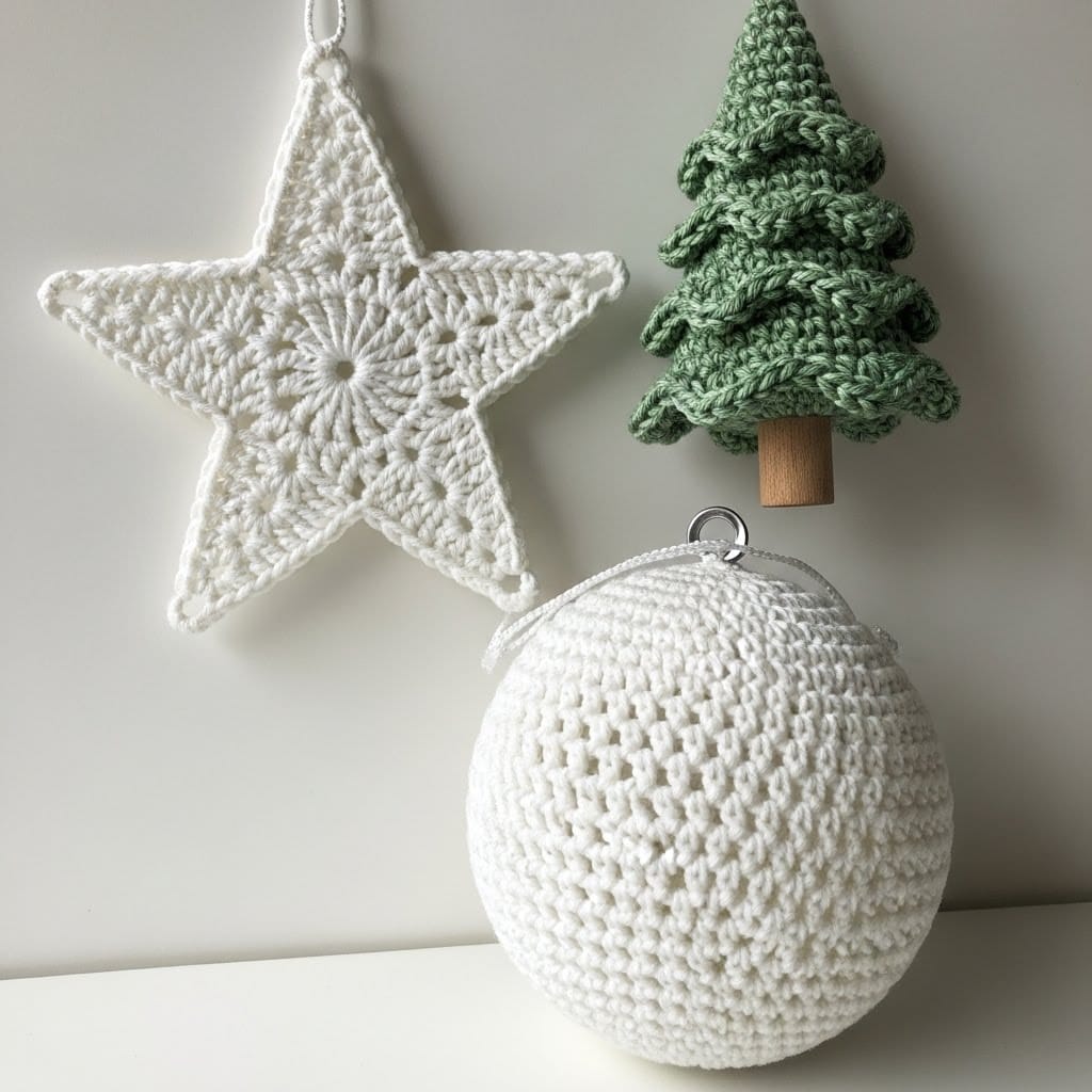 Classic-White-Ornaments 5 Amazing Crochet Christmas Ornaments (Free Patterns!)
