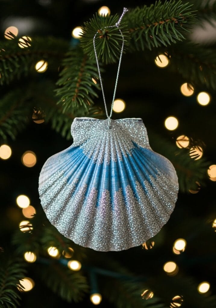 Finished-Hanging-Ornament-717x1024 7 Amazing Seashell Ornaments DIY: Easy Coastal Crafts