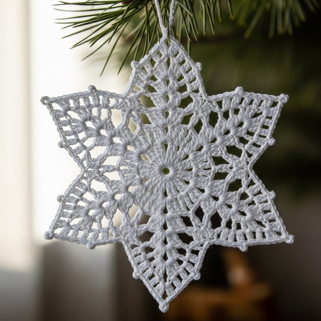 Intricate-Crochet-Snowflake 5 Amazing Crochet Christmas Ornaments (Free Patterns!)