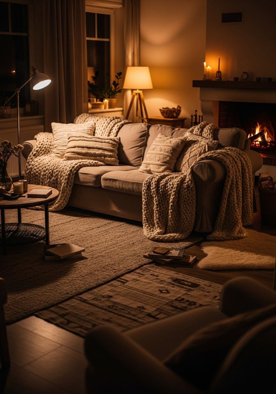 Cozy-Winter-Living-Room Woodcrafts Wonders