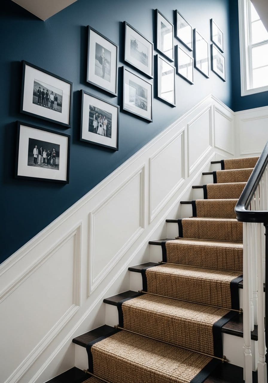 Modern-Hallway-Staircase Woodcrafts Wonders