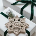crochet snowflake ornament