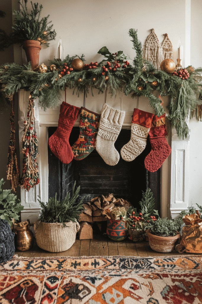 Pinterest-Mantel-3-683x1024 WOW! 5 DIY Boho Christmas Decor Projects for a Dreamy Tree