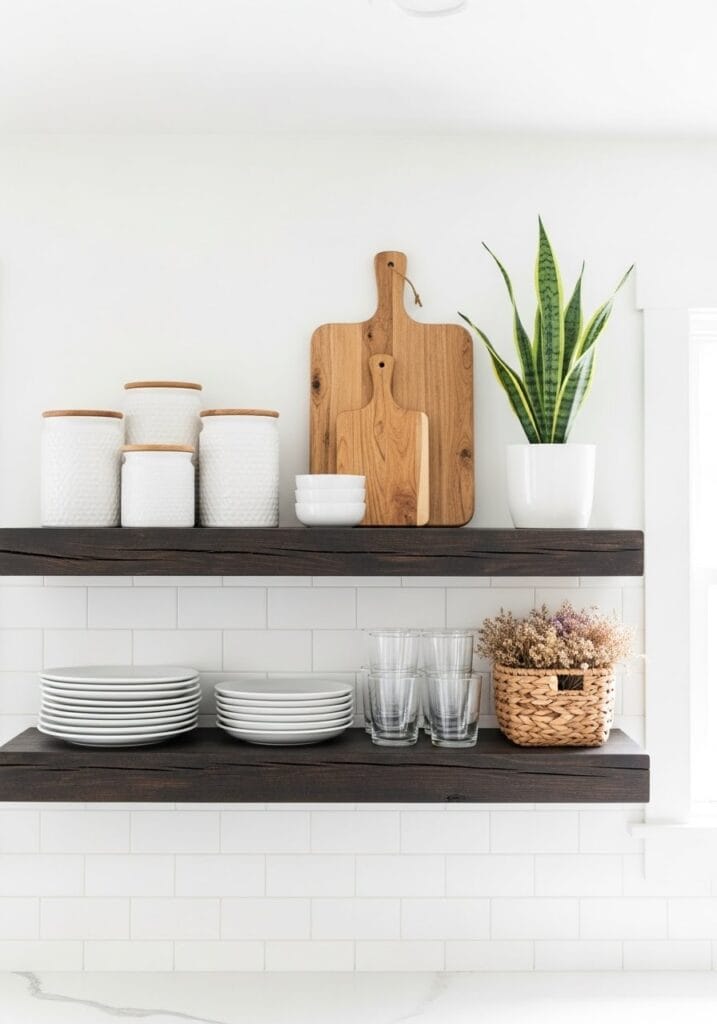 Pinterest-Shelf-Style-1-717x1024 DIY Floating Shelves for Kitchen: 2025 Guide