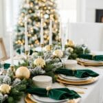5 Luxe Christmas Table Settings DIY