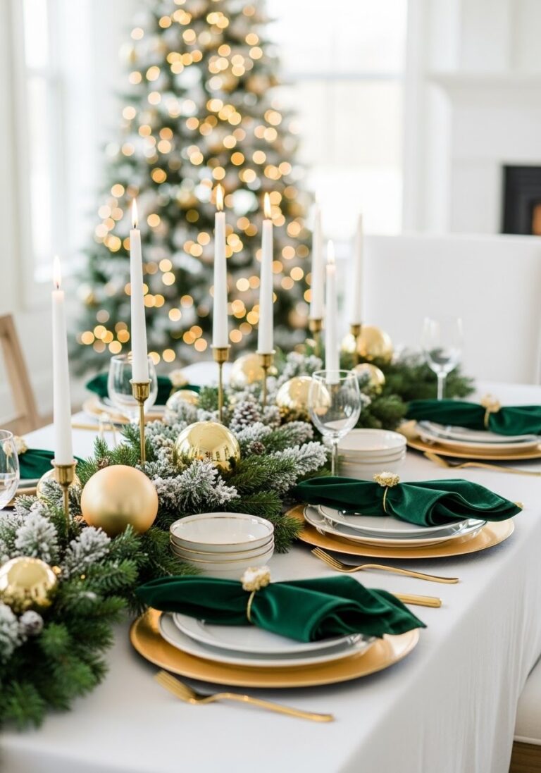 5 Luxe Christmas Table Settings DIY
