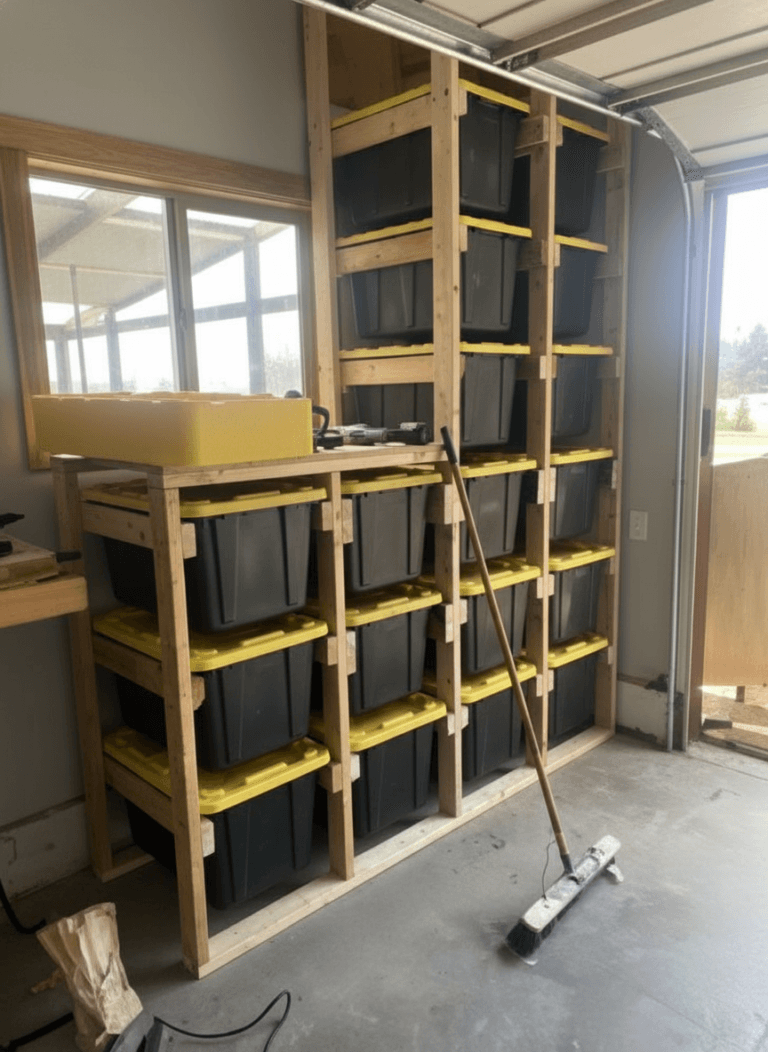 Easy DIY Garage Storage Rack Plans
