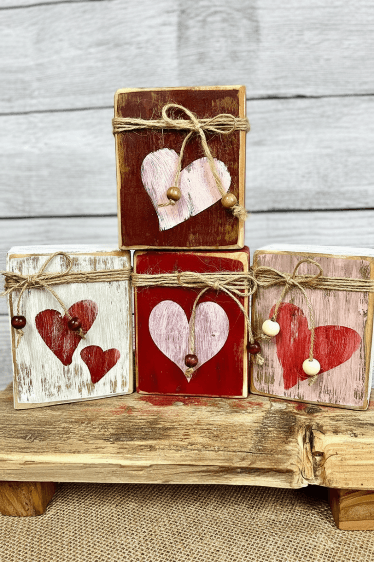 Rustic Scrap Wood Heart Wall Art DIY