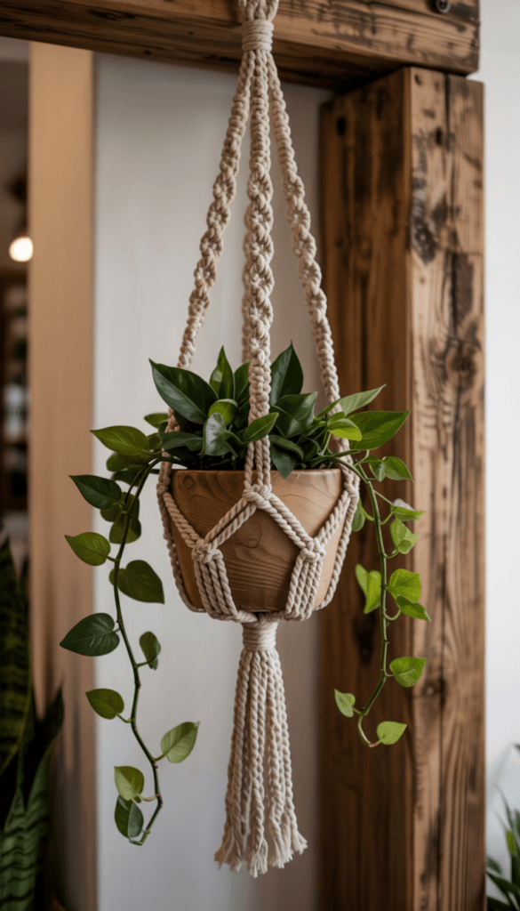 Pinterest-Macrame-Hanger-585x1024 Make a Boho Macrame Plant Hanger DIY Today