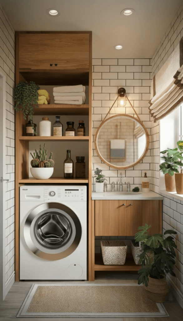 Small-Laundry-Room-Makeover-585x1024 5 Smart Small Laundry Room Makeover Ideas
