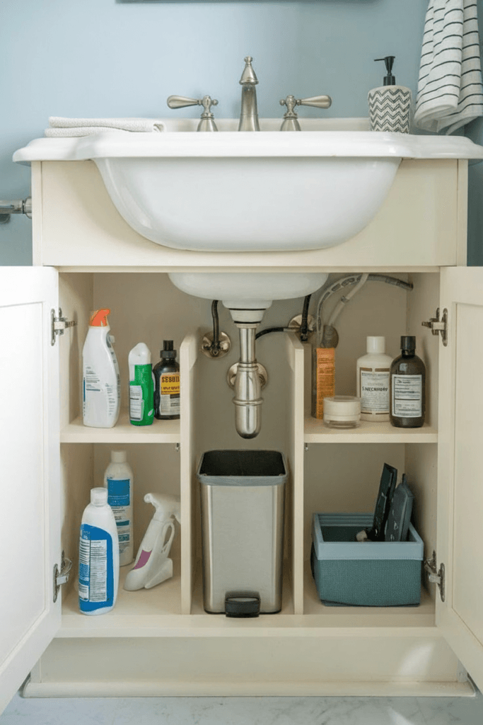 Under-Sink-Storage-DIY-683x1024 5 Genius Under Sink Storage DIY Hacks