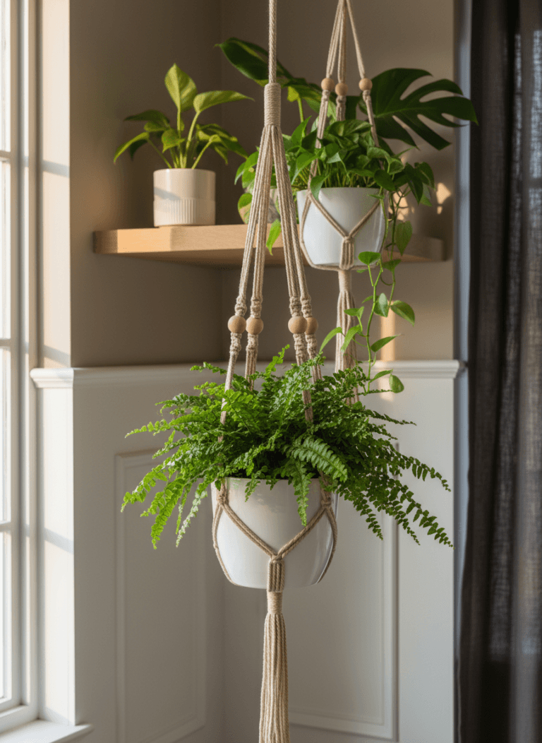 Make a Boho Macrame Plant Hanger DIY Today
